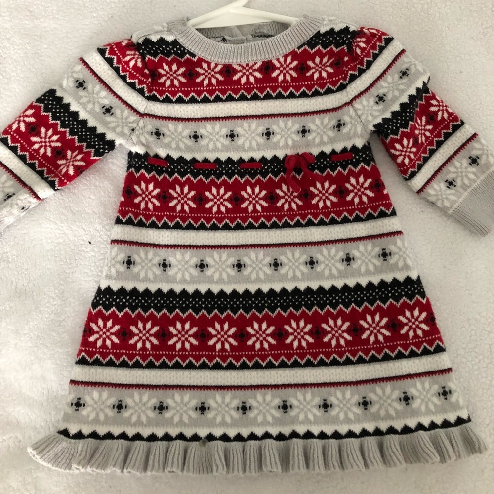 3-6 month Holiday Sweater Dress